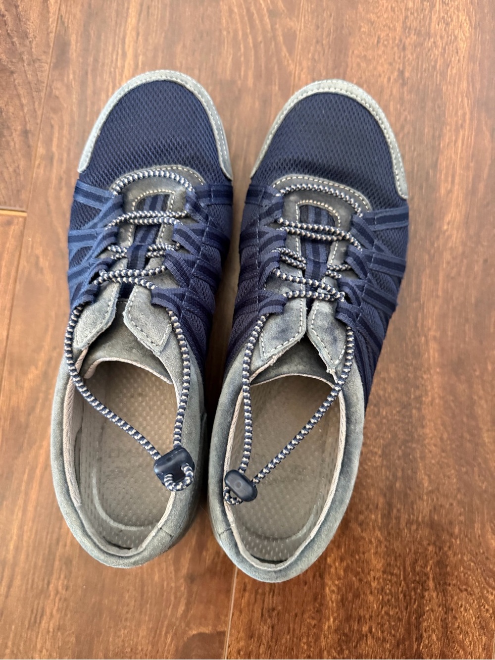 Dansko Navy and Gray Slip-On Athletic Sneakers